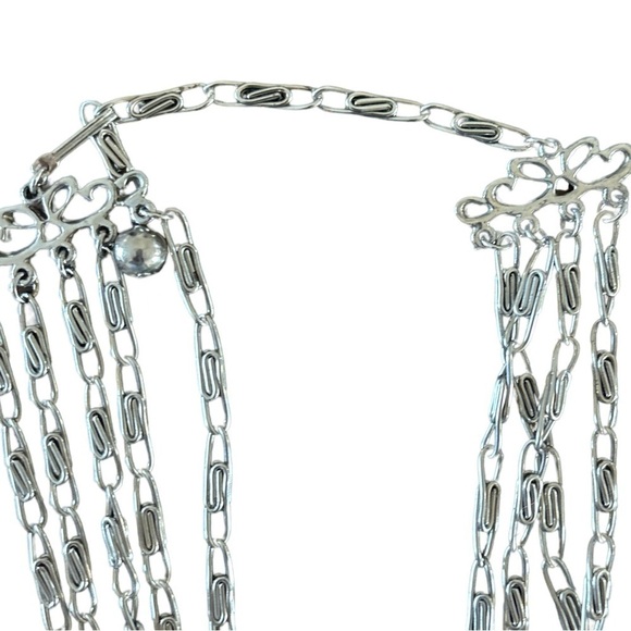 Acorn Five Strand Paperclip Necklace -- perfect for Fall - Picture 4 of 4